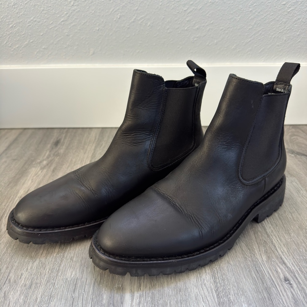 Thursday Slip on Black Chelsea Boots